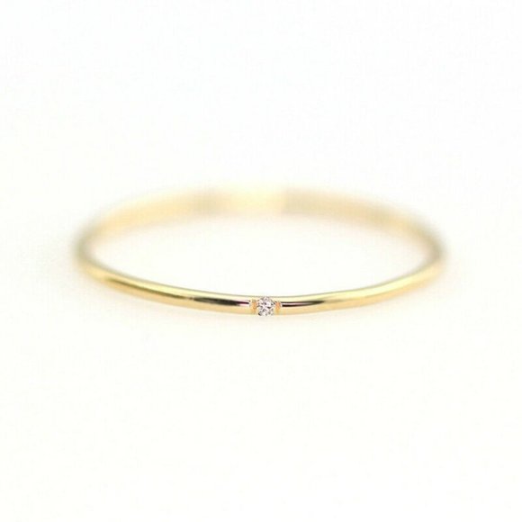 Jewelry - NWOT Dainty 1mm Yellow Gold Ring Band